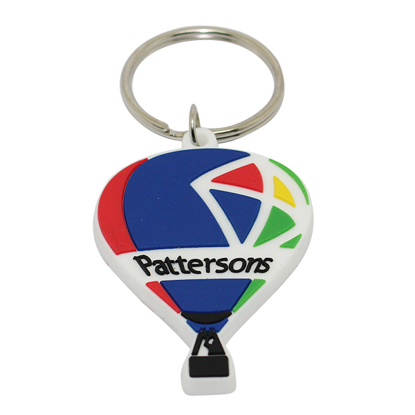 Porte-clés en PVC souple parachute coloré personnalisé