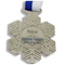 Médaille de sport en métal de ski en cristal de conception de neige