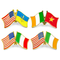 Épingle de drapeau de pays en émail dur et doux