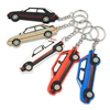 Porte-clés en PVC en caoutchouc souple en forme de voiture personnalisé